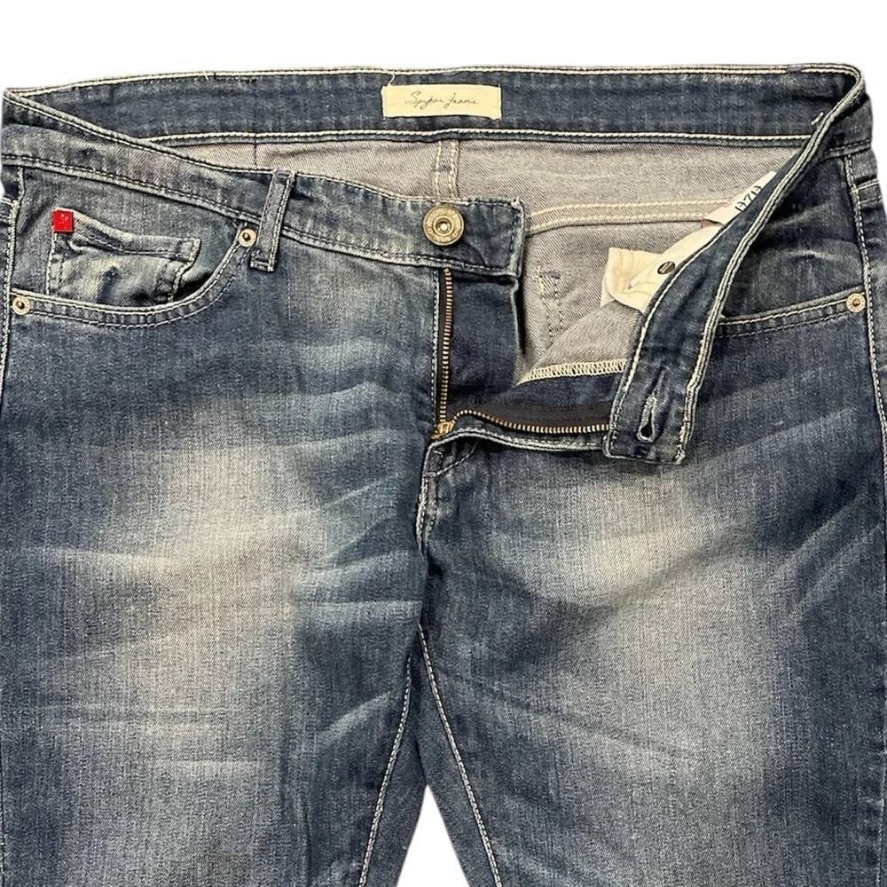 Spykar W32 Blue Stretch Slim Fit Jeans Mid Rise 31” Inseam - Picture 3 of 12